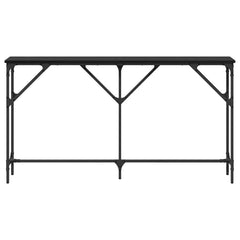 Avlastningsbord Svart Eik 140x23x75 cm Konstruert Tre