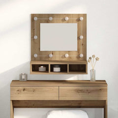 Sminkebenk med speil Artisan Eik MDF, Glass 60 x 31.5 x 62 cm