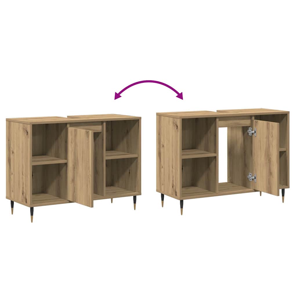 Sminkebenk Artisan Oak MDF Standard Sminkebenk Rektangulær