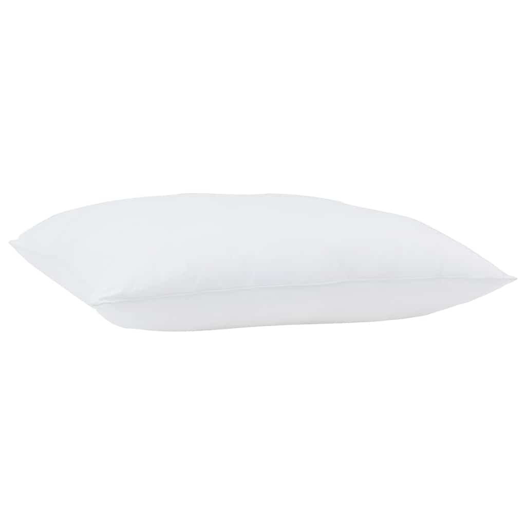 2-i-1 Dyne med pute 2 pcs Hvit 135 x 220 cm Mikrofiber