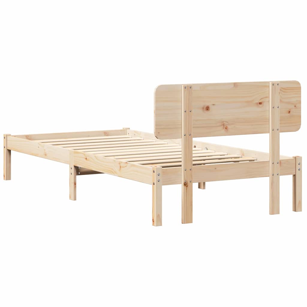 <strong> Sengestel med Hodegavl 80x200 cm</strong> i massivt furutre.