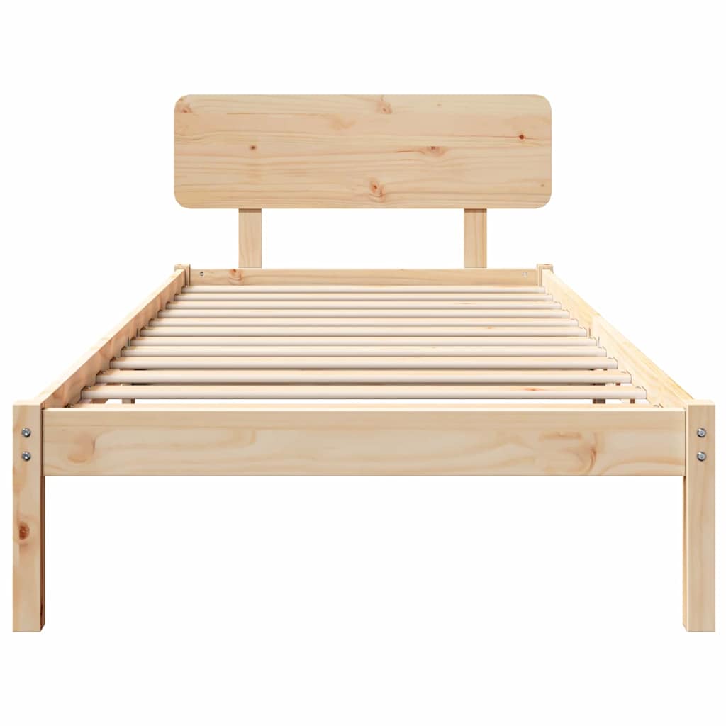 <strong> Sengestel med Hodegavl 80x200 cm</strong> i massivt furutre.