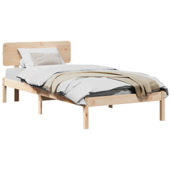 <strong> Sengestel med Hodegavl 80x200 cm</strong> i massivt furutre.