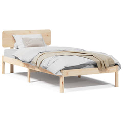 <strong> Sengestel med Hodegavl 80x200 cm</strong> i massivt furutre.
