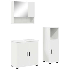 Baderomsinnredningssett Veggmontert 3 pcs Hvit 61 x 35 x 64 cm