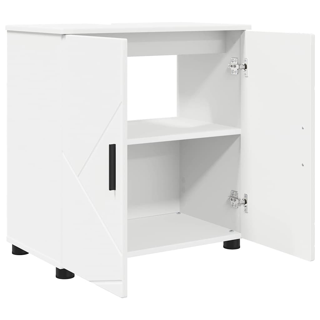 Baderomsinnredningssett med skuff 3 pcs Hvit 61 x 35 x 64 cm