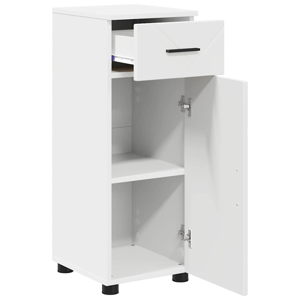 Baderomsinnredningssett med skuff 3 pcs Hvit 61 x 35 x 64 cm