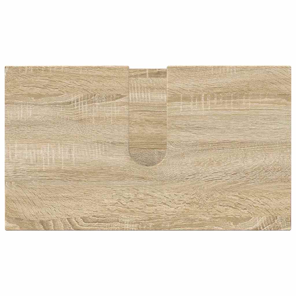 Baderomsinnredningssett 3 pcs Sonoma eik 61 x 35 x 64 cm
