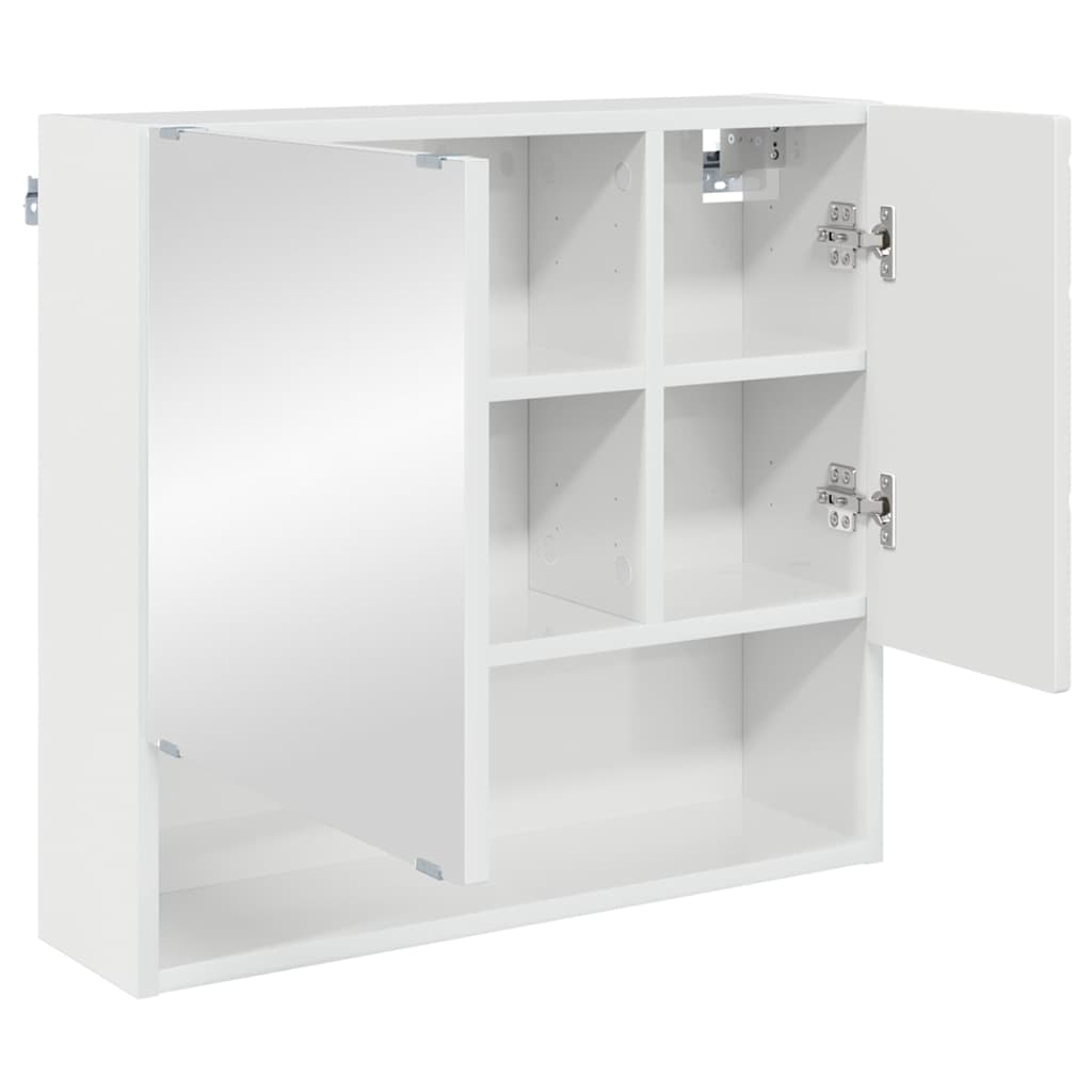 Baderomsinnredningssett 3 pcs Høyglans hvit 61 x 35 x 64 cm