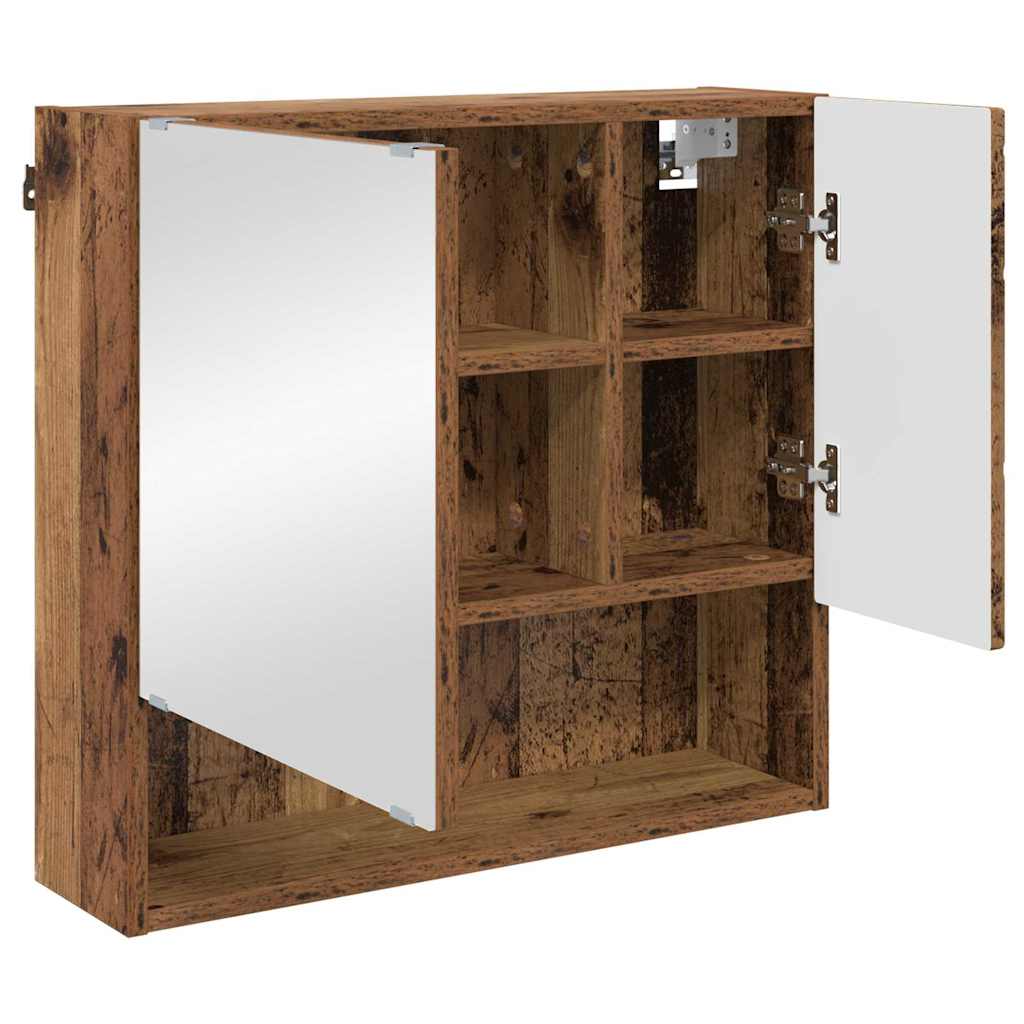 Baderomsinnredningssett 3 pcs Gammelt tre 61 x 35 x 64 cm