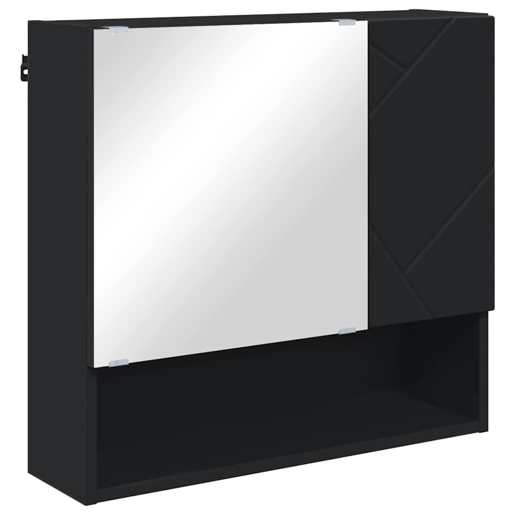 Baderomsinnredningssett med skuff 4 pcs Svart 61 x 35 x 64 cm
