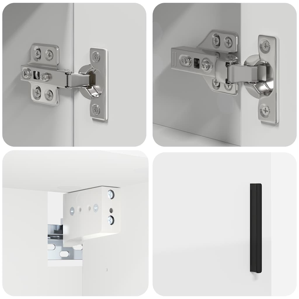Baderomsinnredningssett med skuff 5 pcs Hvit 61 x 35 x 64 cm