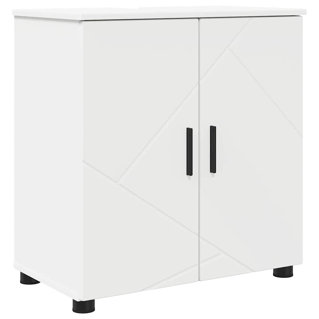 Baderomsinnredningssett med skuff 5 pcs Hvit 61 x 35 x 64 cm