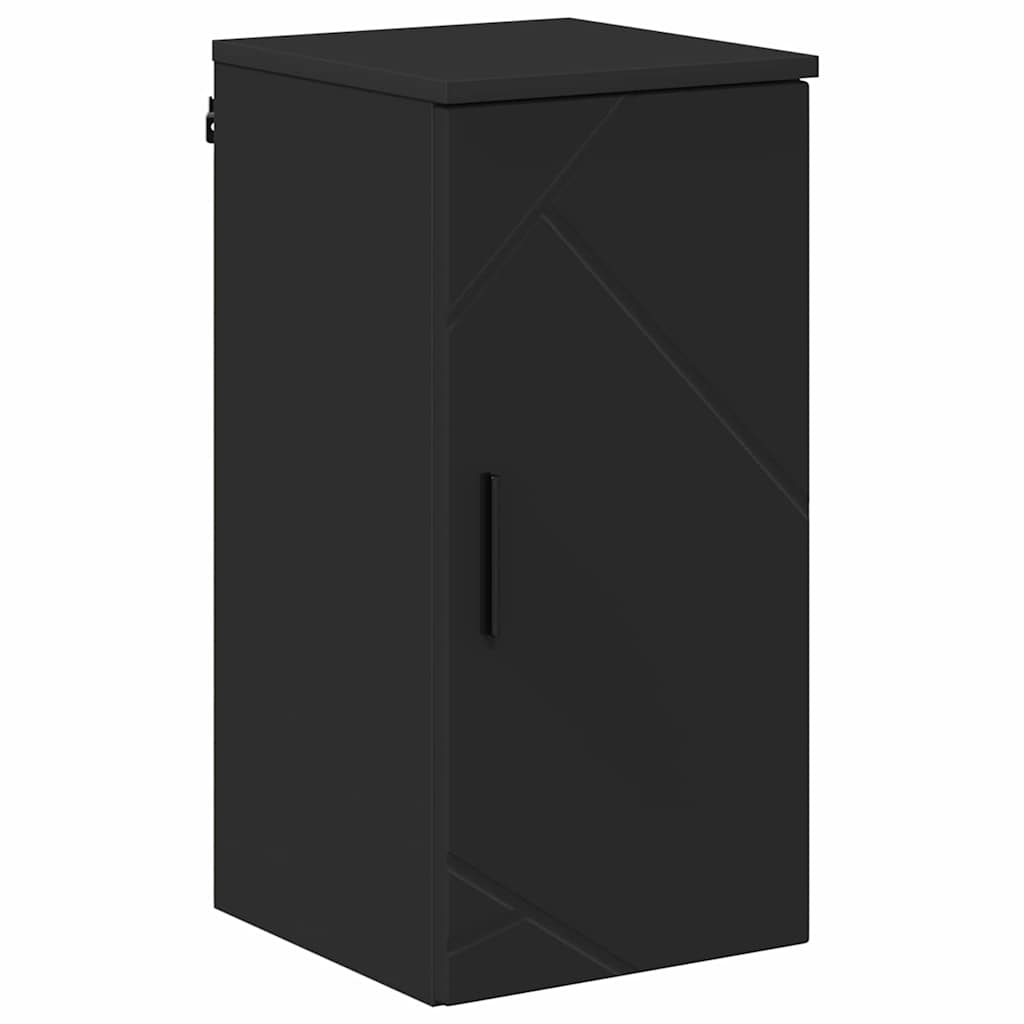 Baderomsinnredningssett med skuff 5 pcs Svart 61 x 35 x 64 cm
