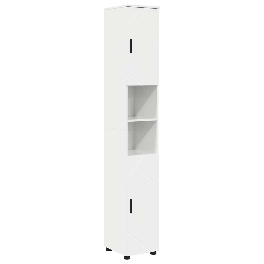 Baderomsinnredningssett 5 pcs Høyglans hvit 61 x 35 x 64 cm