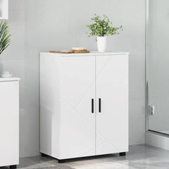 Baderomsskap med hylle Hvit 60 x 35 x 80 cm Konstruert tre