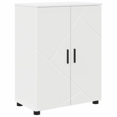Baderomsskap med hylle Hvit 60 x 35 x 80 cm Konstruert tre