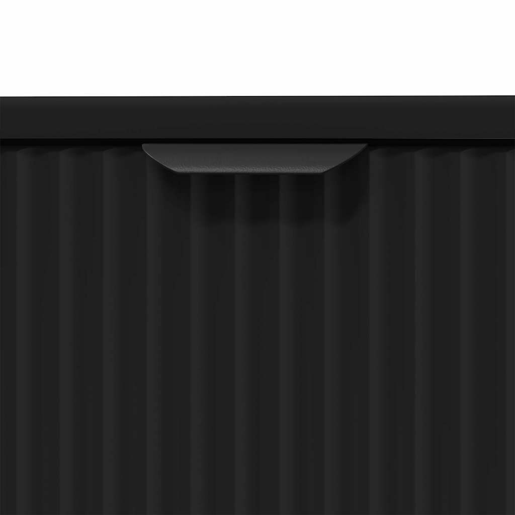 Baderomsvaskeskap Svart 60,5 x 33,5 x 61 cm Konstruert tre