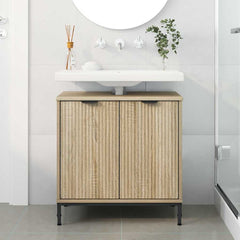 Baderomsvaskeskap Sonoma eik 60,5 x 33,5 x 61 cm Konstruert tre