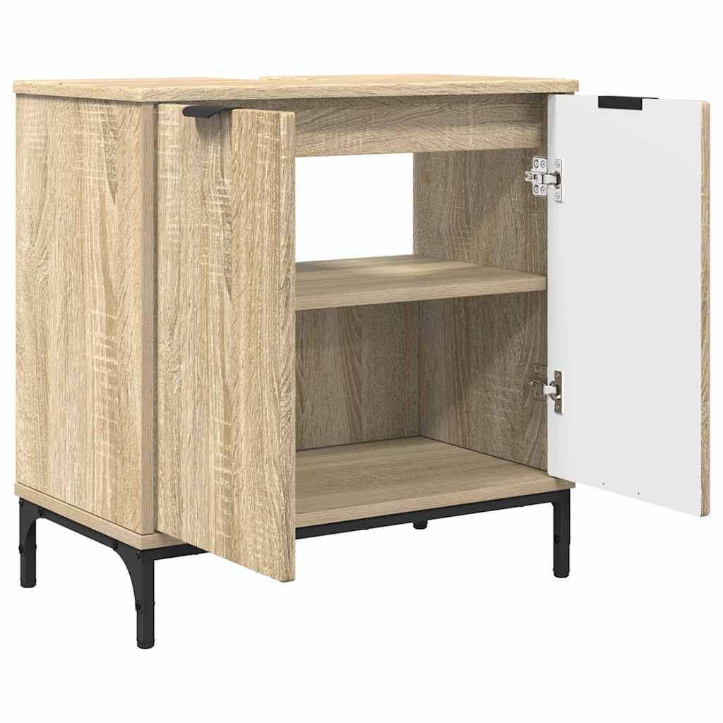Baderomsvaskeskap Sonoma eik 60,5 x 33,5 x 61 cm Konstruert tre