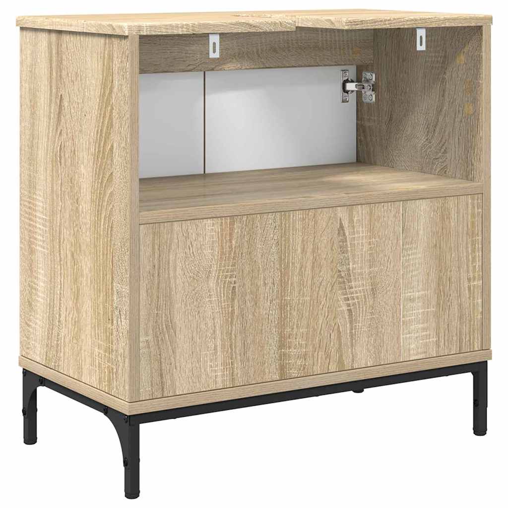 Baderomsvaskeskap Sonoma eik 60,5 x 33,5 x 61 cm Konstruert tre