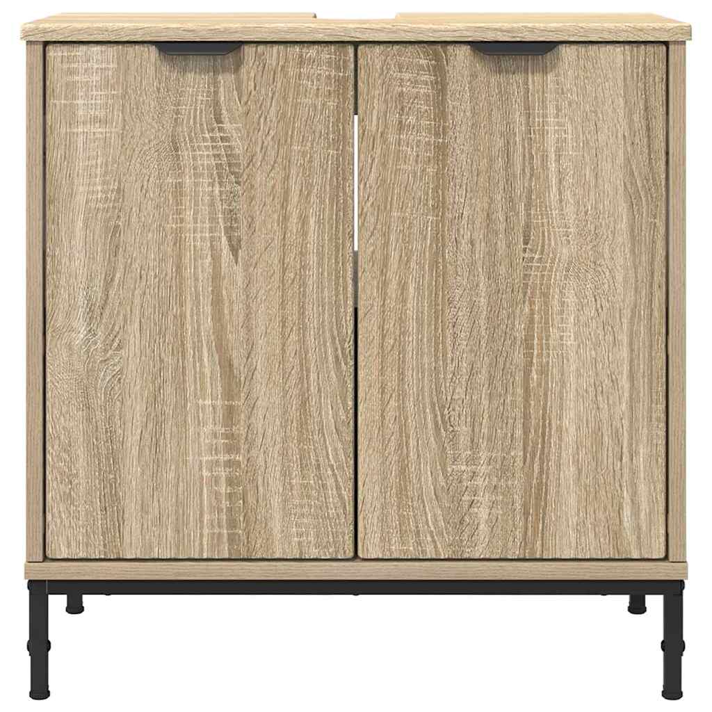 Baderomsvaskeskap Sonoma eik 60,5 x 33,5 x 61 cm Konstruert tre