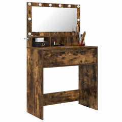 Soverom sminkebord Røkt eik 80 x 39,6 x 135 cm Konstruert tre