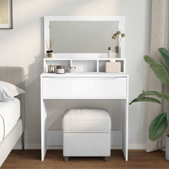 Soverom sminkebord Hvit 80 x 39,6 x 135 cm Konstruert tre