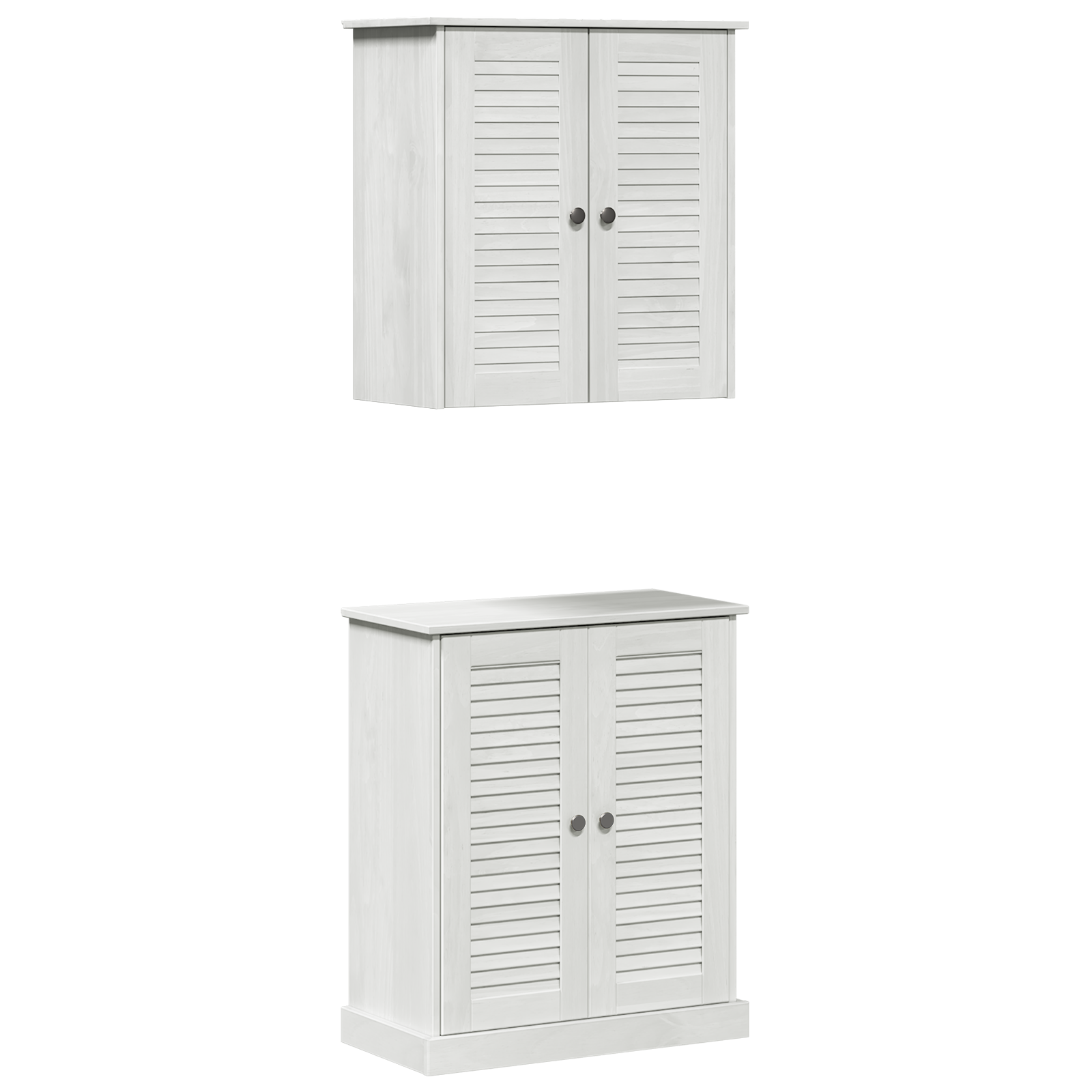 Baderomsinnredningssett med hylle 2 pcs Brun 67,5 x 34 x 80 cm