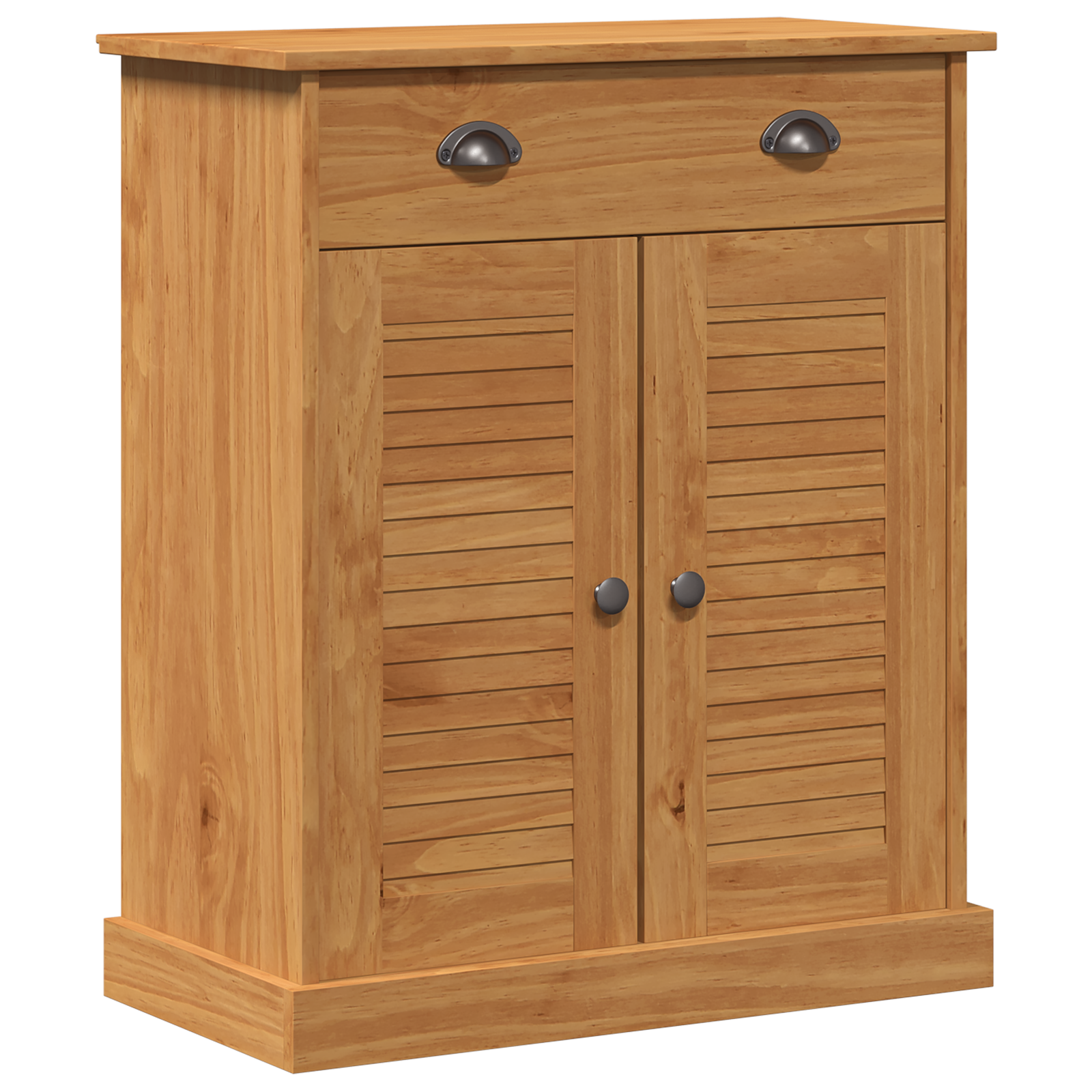 Baderomsinnredningssett med skuff med hylle 2 pcs Brun 67.5 x 34 x 80 cm