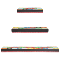 3-delt Vegghylle Sett 100x20x6 cm Solid Tre Mango