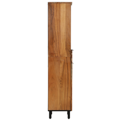 Baderomsskap 38x33x160 cm Solid Akasietre