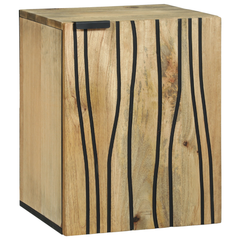 Baderomskap - 38 x 33,5 x 48 cm, Laget av solid og konstruert tre.