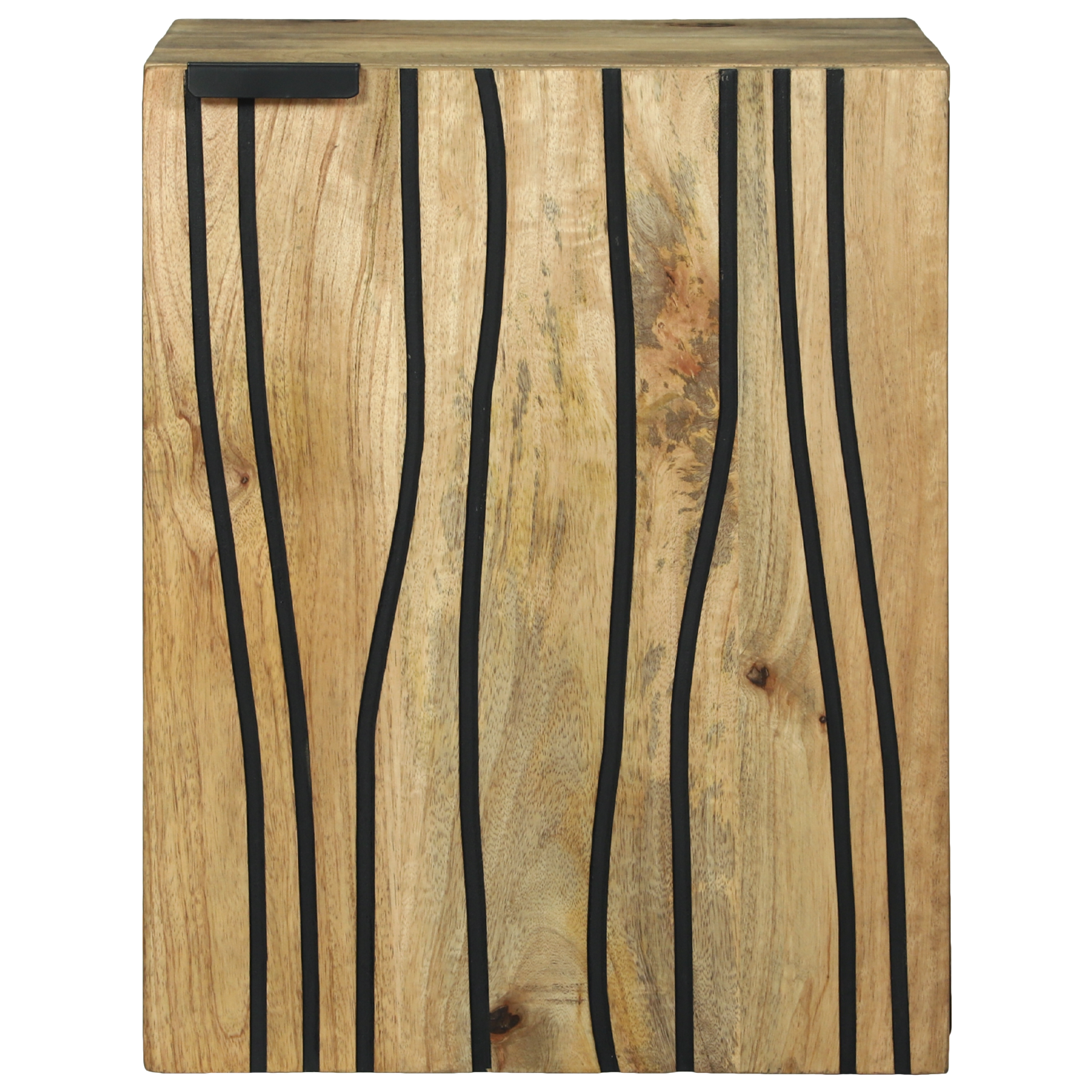 Baderomskap - 38 x 33,5 x 48 cm, Laget av solid og konstruert tre.