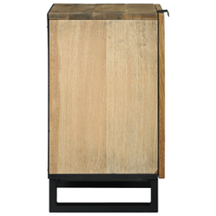 Baderomskap 38x33,5x58 cm i solid mangotre & konstruert tre