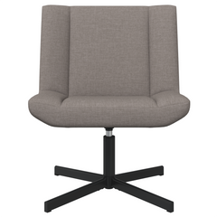 Accentstol Taupe Stoff, Metallbase Standard Ergonomisk