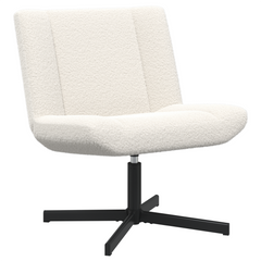 Accent Stol Kremhvitt Stoff Middels Ergonomisk Accent Stol