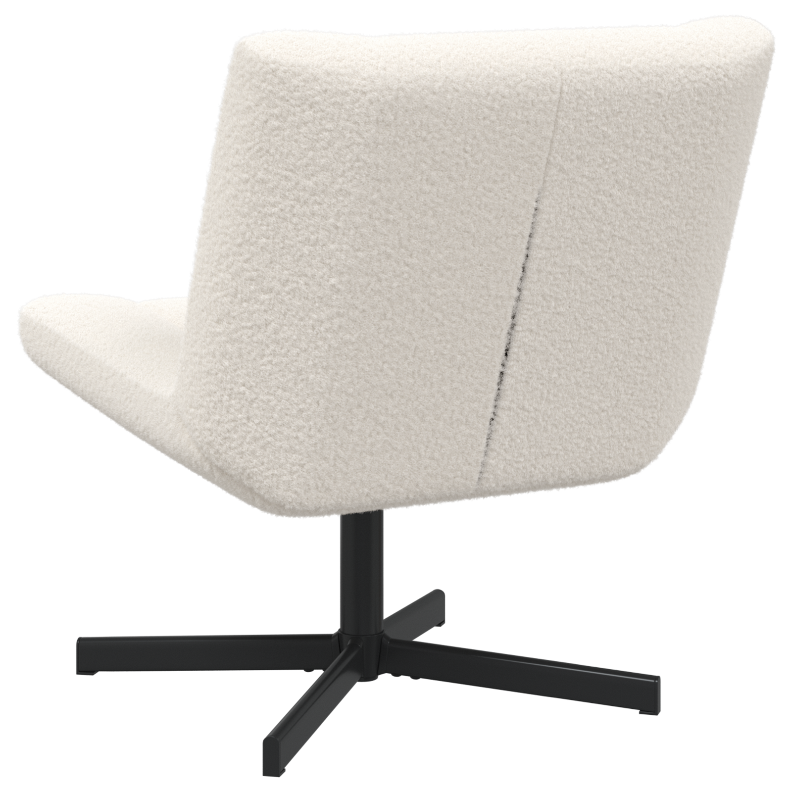 Accent Stol Kremhvitt Stoff Middels Ergonomisk Accent Stol
