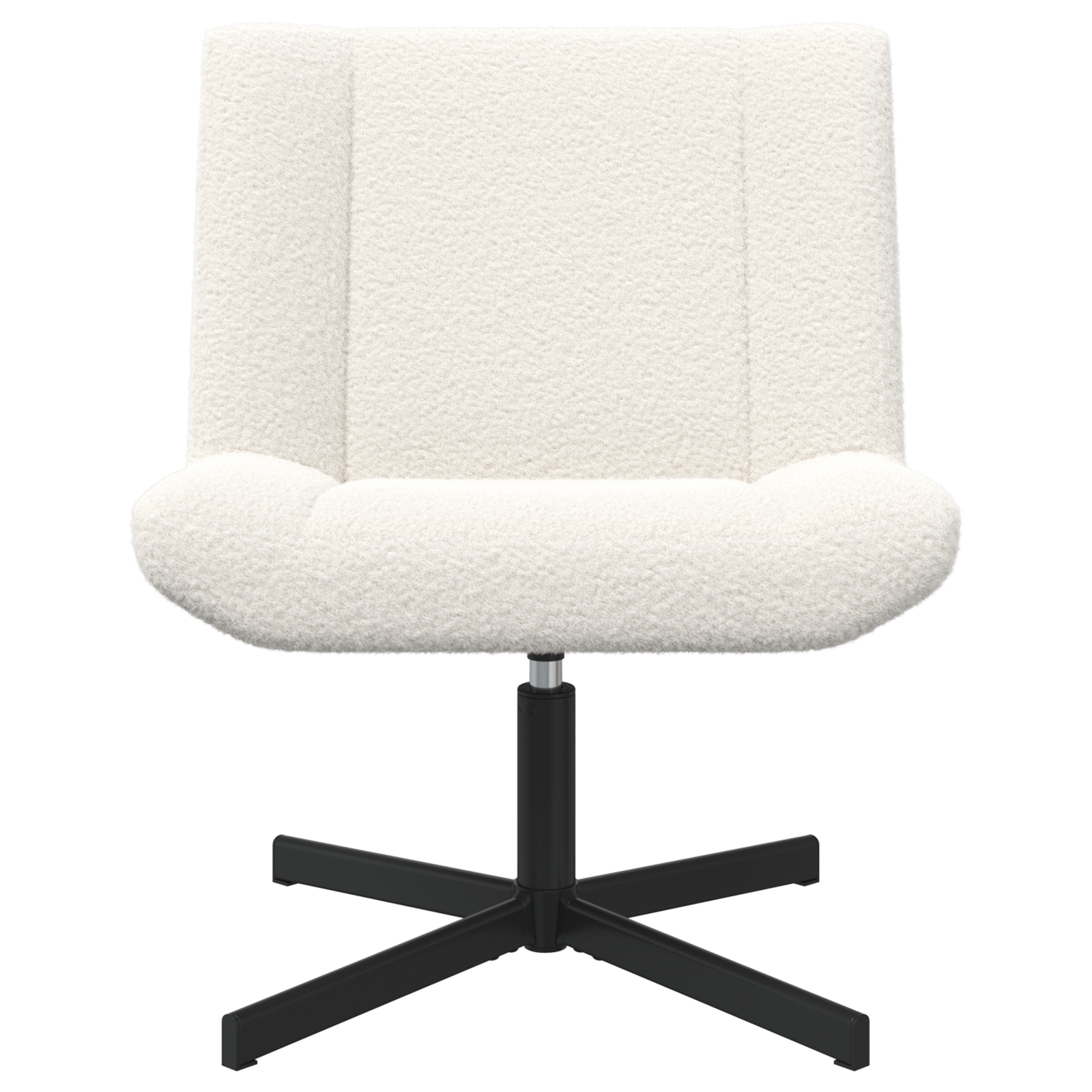 Accent Stol Kremhvitt Stoff Middels Ergonomisk Accent Stol