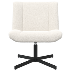 Accent Stol Kremhvitt Stoff Middels Ergonomisk Accent Stol