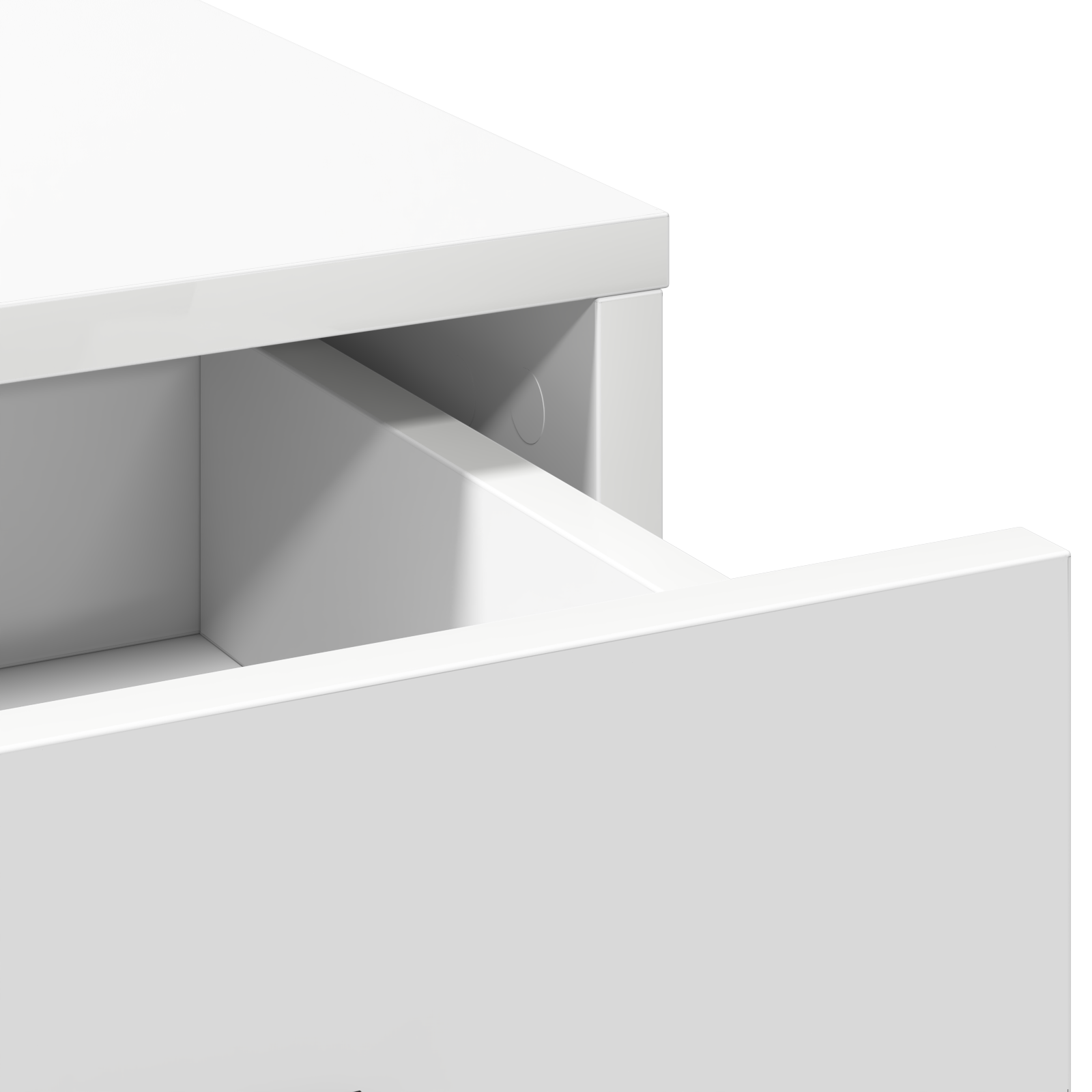 Sminkebord med LED-lamper Hvit 50x41x135 cm