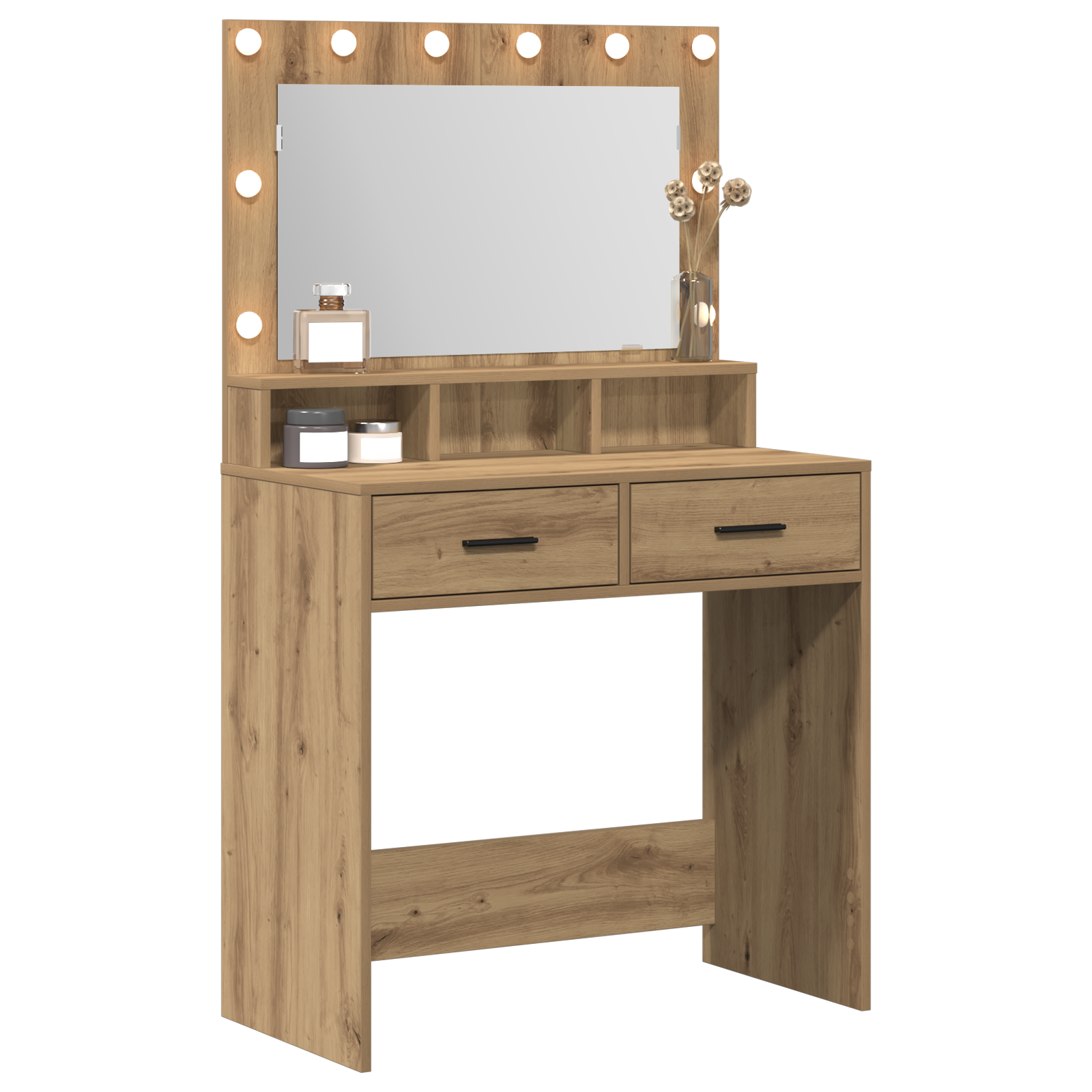 Sminkebord artisan eik 79 x 41 x 135 cm Konstruert tre