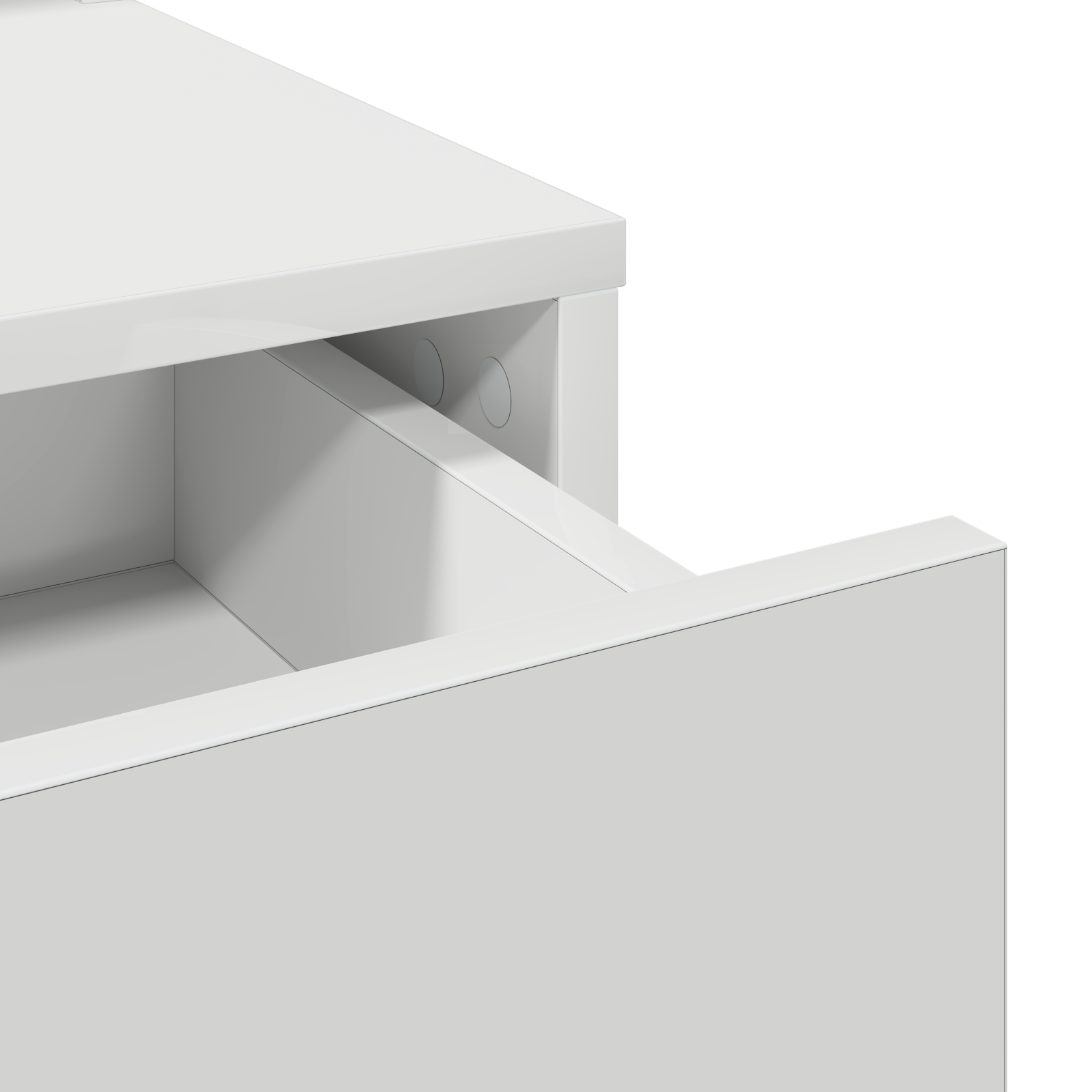 Sminkebord med LED-lamper Hvit 50x41x140 cm